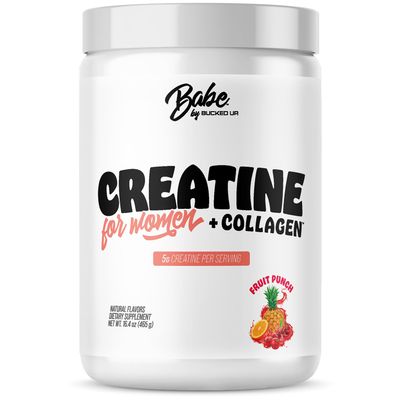 Bucked Up Creatine + Collagen for Women, Essentials (50 Servings) - Fruit Punch