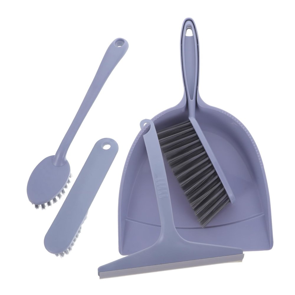 Beatifufu 1Set Desk Cleaning Tool Cute Dustpan and Brush Kit for Home Office Multi Function Broom for Keyboard Desktop Car and Spaces Easy to Use and Store