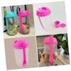 ABOOFAN 2pcs Salad Cups Fork Lid Salad Containers Multi-purpose Meal Shaker Cups Large Capacity Portable for Outdoor School Fitness view 2