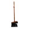 BATHVEVE Ergonomic Long Handle Broom Dustpan Set Soft Horsehair Bristles Capacity view 1