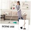 BATHVEVE Ergonomic Long Handle Broom Dustpan Set Soft Horsehair Bristles Capacity view 3