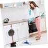 BATHVEVE Ergonomic Long Handle Broom Dustpan Set Soft Horsehair Bristles Capacity view 4