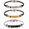 3Pcs Panic Disorder Medical Alert Bracelets for Men Women,Adjust Mesh Chain Belt ID Bracelet Medic Allergy Band,Adjustable Med Emergency Jewelry with Medi Wallet Insert Card view 1