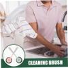 Long Handle Steel Wire Cleaning Brush 2Pcs for Kitchen Stove, Reusable Pot view 4