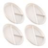 Unomor 4Pcs Divided Plate for Portion Control Reusable Food Tray for Adults Easy to Clean Diet Serving Dish for Healthy Eating and Meal Prep view 1