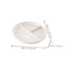 Unomor 4Pcs Divided Plate for Portion Control Reusable Food Tray for Adults Easy to Clean Diet Serving Dish for Healthy Eating and Meal Prep view 2