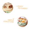 Unomor 4Pcs Divided Plate for Portion Control Reusable Food Tray for Adults Easy to Clean Diet Serving Dish for Healthy Eating and Meal Prep view 3