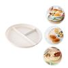 Unomor 4Pcs Divided Plate for Portion Control Reusable Food Tray for Adults Easy to Clean Diet Serving Dish for Healthy Eating and Meal Prep view 4