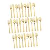 Golden Plastic Cutlery Set, 30 Piece Disposable Party Tableware view 1