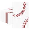 100 PCS Baseball Paper Napkins, Disposable Baseball Bathroom Guest Hand Towels Sports Theme Dinner Napkins Decorative for Kitchen Home Birthday Baby Shower Party Decoration (Baseball) view 1