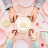 10 PACK Happy Birthday Cake Toppers, Gold Acrylic Birthday Cupcake Toppers, Side Mirror Acrylic Cake Toppers, DIY Cake Decor Cake Tools Birthday Party Supplies view 3