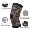 Copper Tech Plus Copper Infused 2 Pack Knee Sleeves for Pain Relief & Support Black Compression Brace for Men & Women Support for Arthritis, Injury Recovery, Sports & Joint Health -(Black/Large) view 2