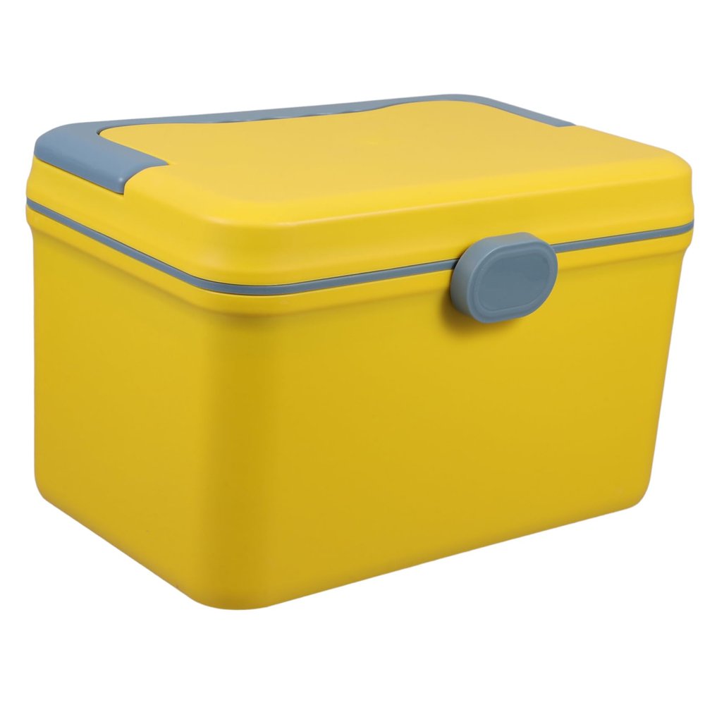 OUNONA Large Capacity Medicine Storage Box with Handles Multi-Layer Organizer for Home Travel Sturdy Medicine Chest for First Aid Supplies and Medication Organization