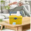 OUNONA Large Capacity Medicine Storage Box with Handles Multi-Layer Organizer for Home Travel Sturdy Medicine Chest for First Aid Supplies and Medication Organization view 4
