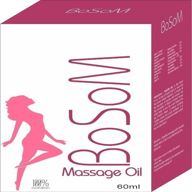 TU Ayurvedic Bosom Massage Oil for Women, Ayurvedic Breast Oil for Women - 60 ml x 2 (Pack of 2)