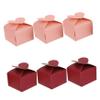 Uonlytech 50Pcs Heart Wedding Candy Boxes Square Wrapping Box for Weddings Birthdays Bridal Favors Recyclable and Reusable Festive Decor view 1