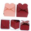 Uonlytech 50Pcs Heart Wedding Candy Boxes Square Wrapping Box for Weddings Birthdays Bridal Favors Recyclable and Reusable Festive Decor view 2