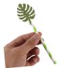 BUTIFULSIC 10-Pack High Glitter Monstera Leaf Drinking Straws Disposable Paper Straws for Hawaiian Party Supplies Cocktail and Luau Drinks Party Accessories view 3