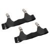Dam Skerisi 2 Pcs Adjustable Sock Garters with Stainless Steel Double Duckbill Clips, Non Slip Elastic Sock Suspenders for Securely Holding Thigh High Socks, Leg Warmers and Boot Socks view 2