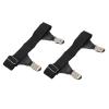 Dam Skerisi 2 Pcs Adjustable Sock Garters with Stainless Steel Double Duckbill Clips, Non Slip Elastic Sock Suspenders for Securely Holding Thigh High Socks, Leg Warmers and Boot Socks view 3