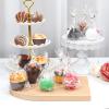 200 Pack 5"2"x6.5" Cellophane Muffin Bags with Gold Twist Ties & Flat Bottom Food Safe Bakery Packaging for Cupcakes, Brownies, Cookies, Macarons Perfect for Party Favors & Catering view 4