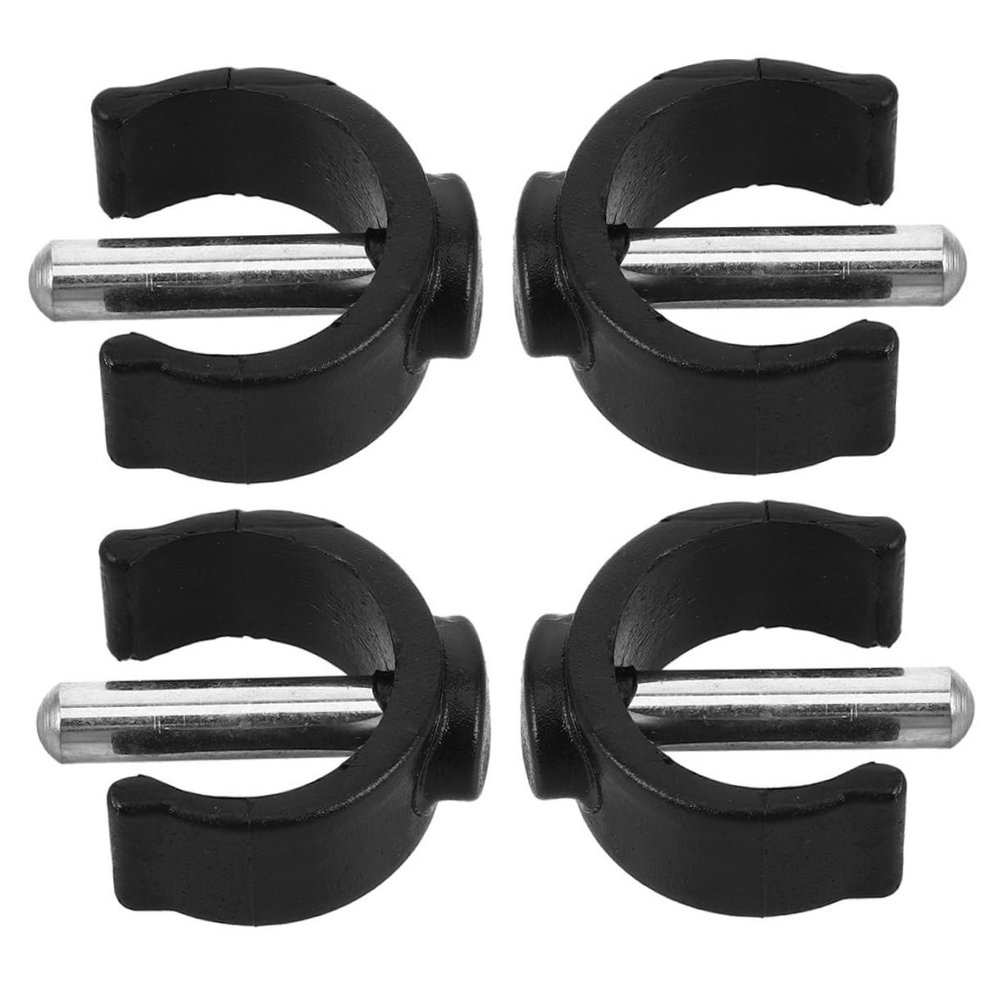 Beatifufu 4Pcs Heavy Duty Cane Holder Clips Ergonomic Design Non Slip Walking Stick Latch Clamps for for Wheelchair Users and Various Walking Canes