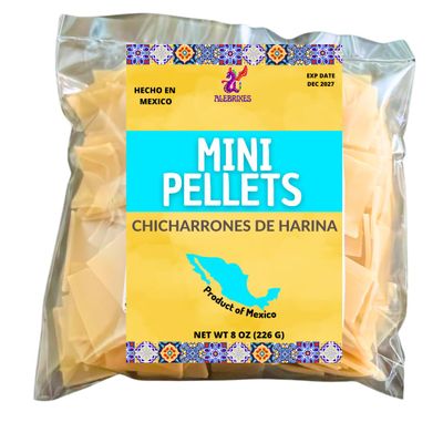 Alebrixes - Mini Potato Pellets 8 Oz (226 g) - Duritos de Harina de Papa - Potato Flour Pellets | Authentic Mexican Snack