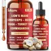 11in1 Mushroom Supplement Liquid Drops Brain, Immunity & Energy Support - Mushroom Complex with Lions Mane, Reishi, Turkey Tail, Cordyceps, Ashwagandha, Maitake, Shiitake - 1 FL Oz - 60 Day Supply view 1