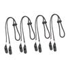 Beavorty 4Pcs Adjustable Hat Strap Clips Windproof Retainers for Fishing Boating Outdoor Sports Removable Chin Straps for Comfortable and Secure Fit Black view 1