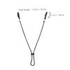 Beavorty 4Pcs Adjustable Hat Strap Clips Windproof Retainers for Fishing Boating Outdoor Sports Removable Chin Straps for Comfortable and Secure Fit Black view 2