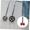 Healeved 1Pair Durable Replacement Walker Wheels Heavy Duty Wear Resistant Front Wheels for Mobility Smooth and Quiet Use Compatible with Various Walkers view 4