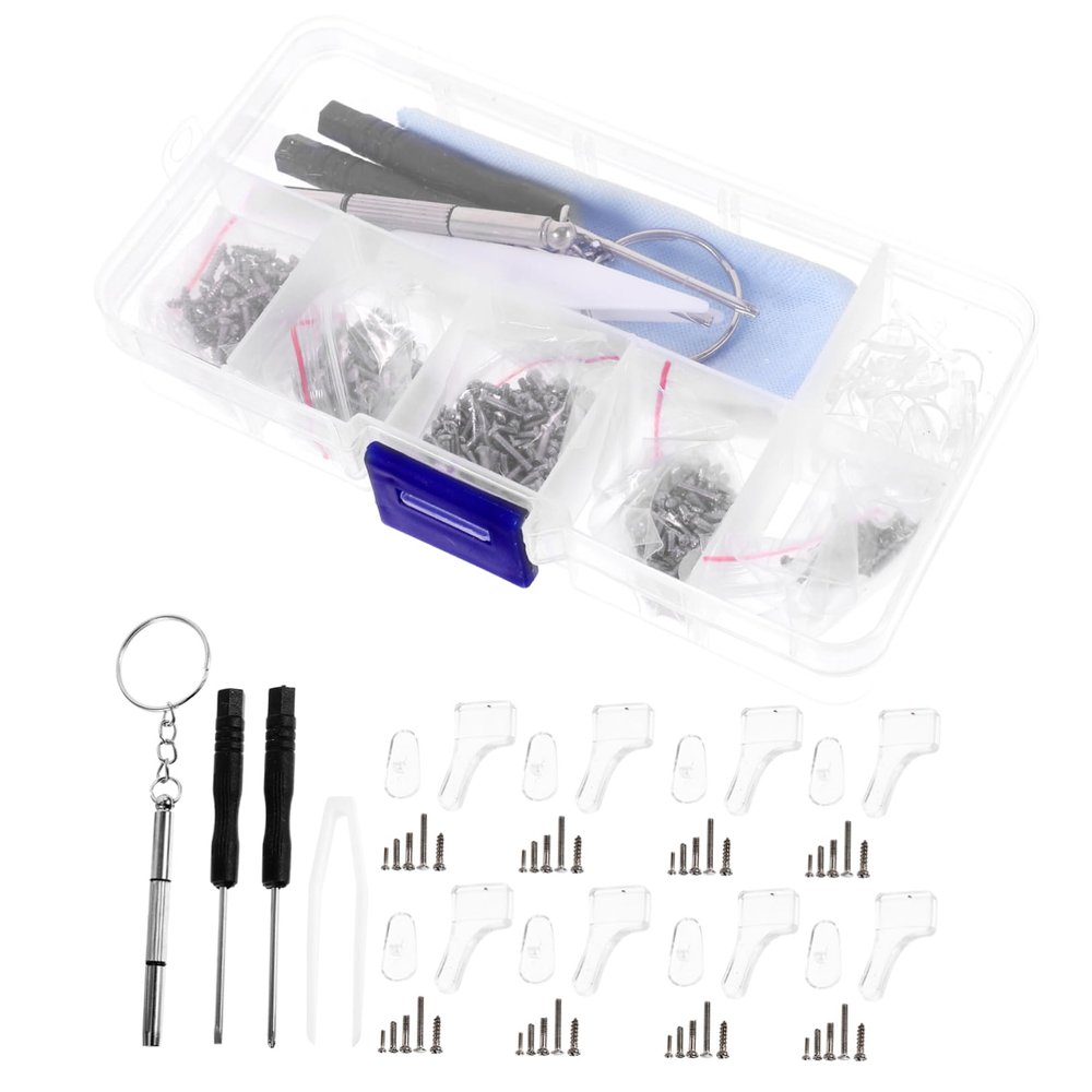 VILLCASE 1Set Professional Eyeglasses Repair Tool Kit Glasses Repair Accessories Sunglasses Watches and Jewelry Convenient Portable Design with Durable Materials