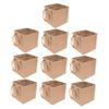Healeved 10Pcs Kraft Paper Bags for Bonsai Durable Light Brown Bags for Parties Shopping Versatile Use for Christmas Special Occasions view 1