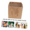 Healeved 10Pcs Kraft Paper Bags for Bonsai Durable Light Brown Bags for Parties Shopping Versatile Use for Christmas Special Occasions view 3