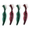 PACKOVE 4Pcs Dual Headed Denture Brush Hard Bristles for Comprehensive Cleaning Portable Design for Elderly Denture Care Efficient Multi Cleaning Tool Colors view 1