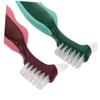 PACKOVE 4Pcs Dual Headed Denture Brush Hard Bristles for Comprehensive Cleaning Portable Design for Elderly Denture Care Efficient Multi Cleaning Tool Colors view 3