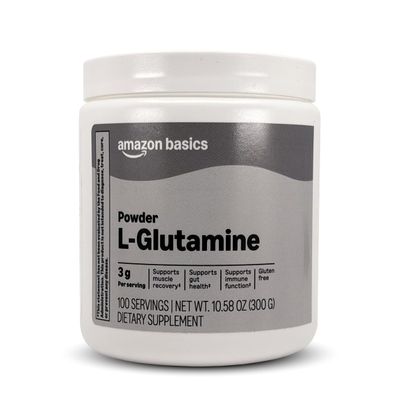 Amazon Basics L-Glutamine Powder, 10.58 oz, 100 Servings