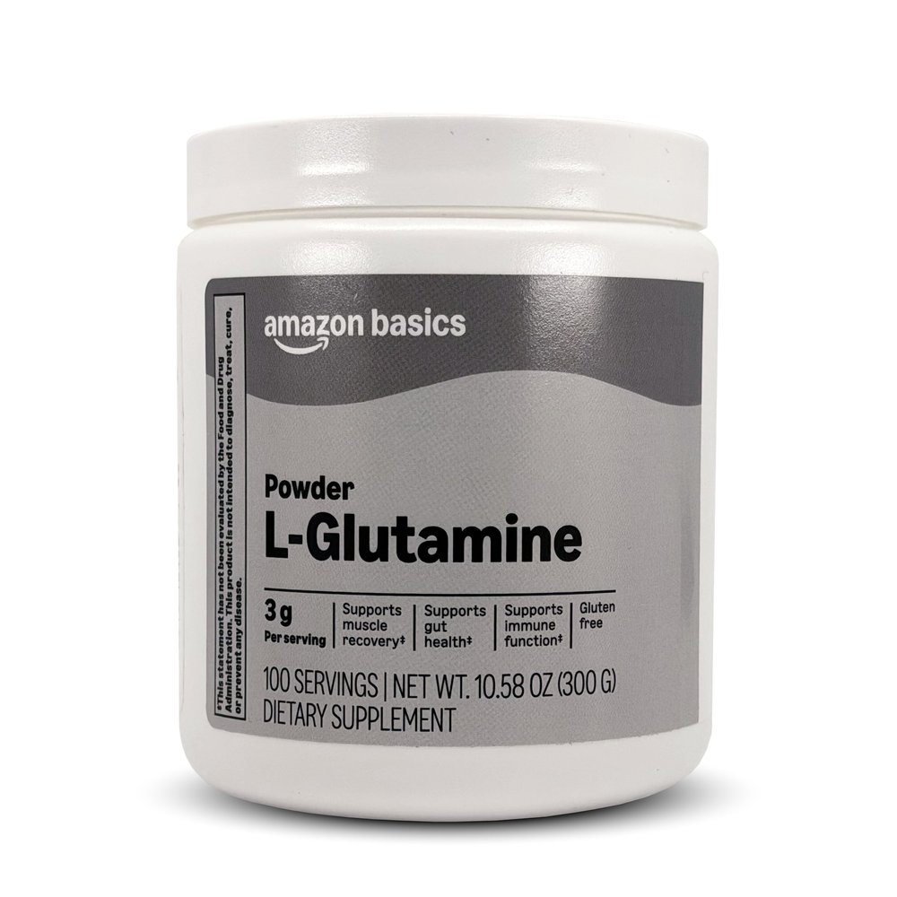 Amazon Basics L-Glutamine Powder, 10.58 oz, 100 Servings