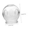 Healeved 4pcs Thick Glass Vacuum for Home Cupping Therapy Chinese Massage Cups Suction Therapy Tool for Muscle and Relaxation view 2