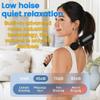 2025 new fascia gun portable massage hammer set, low noise, equipped with four professional replacement heads and nine adjustment levels, perfect for neck, back, and full body massage. (Silver) view 3