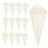 MAGICLULU 100Pcs Disposable Wooden Ice Cream Cones Versatile Food Cones for Snacks Desserts Unique Crafted Wooden Dessert Cups for Parties Events view 1