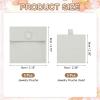 PATIKIL 8x8cm Gray Microfiber Jewelry Pouches with Insert Button Bags 3pcs | Small Velvet Jewelry Packaging Bag for Storing Ring Bracelets Necklaces Earring Envelopes view 2