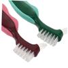 Anneome 4Pcs Denture Brush Ergonomic Slip Handle Multi Bristles for Cleaning for Seniors Options Prolonged Denture Care Tool view 3