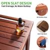 KEGII Teak Shower Bench with Shelf & Handle, Solid Teak Wood Shower Stool for Shaving Legs, Easy Assembly Shower Seat Chair for Shower Storage Shelf, 300lb Capacity (15.75'' 2-Tier) view 3