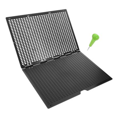 SHERCHPRY Home Braille Learning Tool with Braille Pen Lines Cell Writing Board for Visually Impaired Durable Portable Accessory for Braille Learning