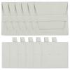PATIKIL 6pcs 8x8cm Microfiber Jewelry Pouches for Necklaces Earrings,Gray view 1