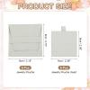 PATIKIL 6pcs 8x8cm Microfiber Jewelry Pouches for Necklaces Earrings,Gray view 2