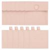 PATIKIL 6pcs 8x8cm Microfiber Jewelry Pouches Snap Button,Pink view 1