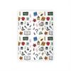 Teachers Desk Theme Wrapping Paper, Christmas Gift Wrap, Holiday Wrapping Paper, Birthday Gift Wrap view 1