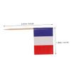 300pcs Flag Toothpicks Wooden Paper Picks for Events and Bars view 2